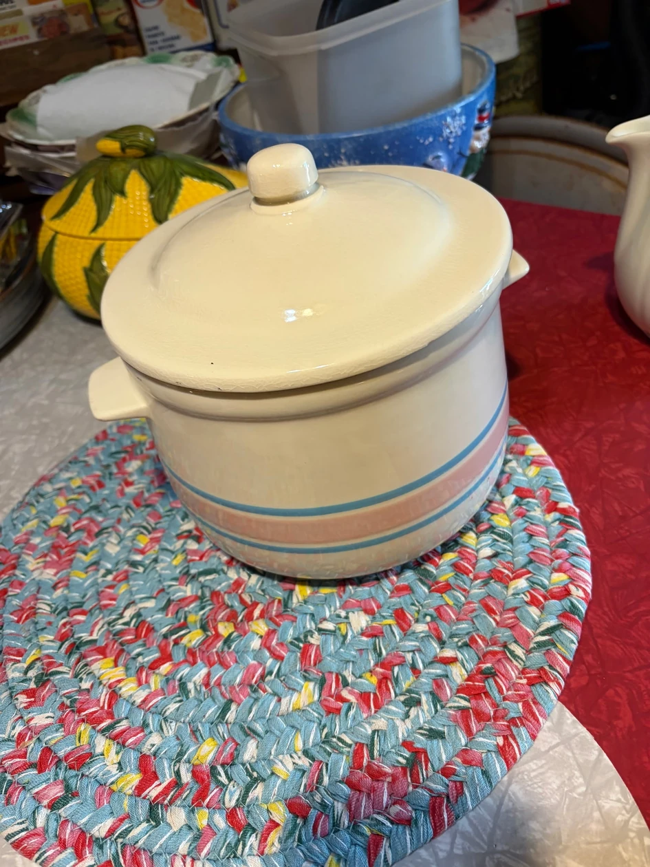 Lidded stoneware crock from the September 26, 2026 auction